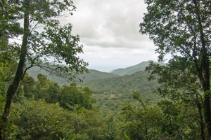 Blick ins Land am Emerald Pool